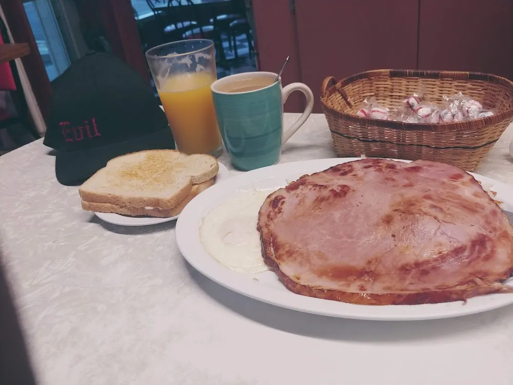 Ham Steak and Eggs